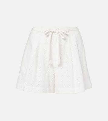 Shorts Chantal in cotone sangallo | Poupette St Barth