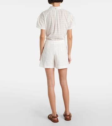Shorts Chantal in cotone sangallo | Poupette St Barth