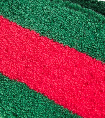 Web Stripe cotton-blend terry headband | Gucci Kids