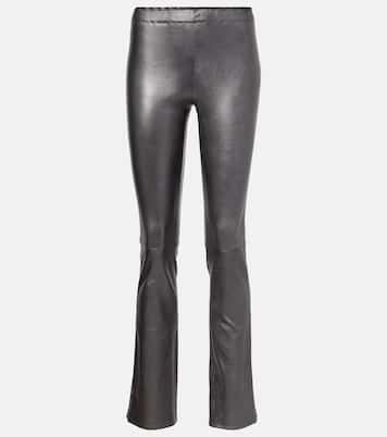 Pantalones flared JP Long de piel | Stouls