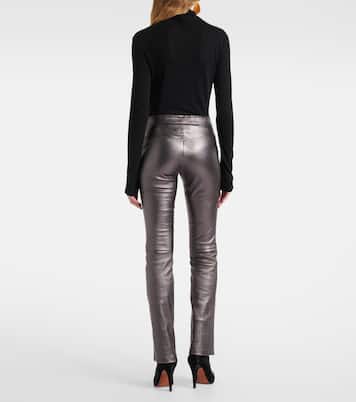 Pantalones flared JP Long de piel | Stouls