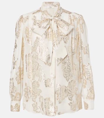 Blusa in fil coupé di misto seta con lamé | Chloé