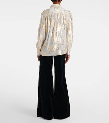 Blusa in fil coupé di misto seta con lamé | Chloé