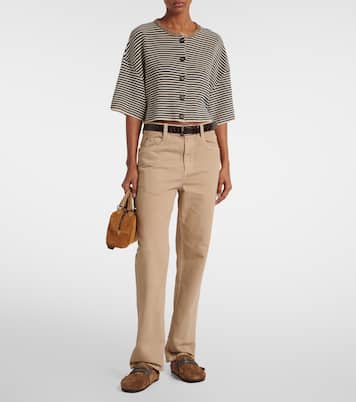 Slippers in suede con frange | Brunello Cucinelli