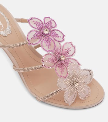 Sandali Peach Flower in pelle | Rene Caovilla