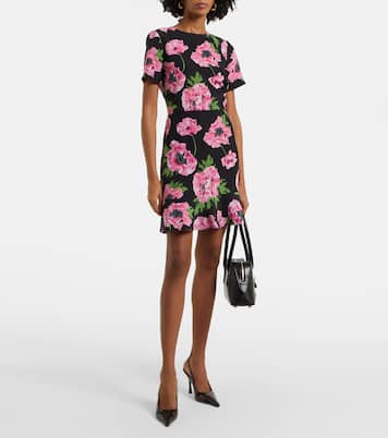 Abito corto Iconic in seta con volant | Stella McCartney