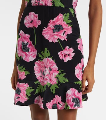 Abito corto Iconic in seta con volant | Stella McCartney