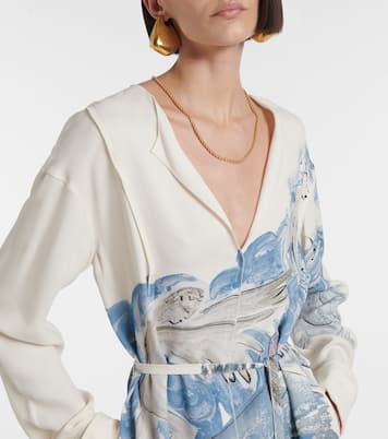 Bedrucktes Midikleid Poppy aus Seide | Altuzarra