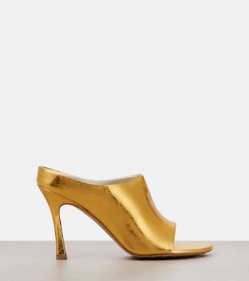 Mules Rana in pelle metallizzata | Bottega Veneta