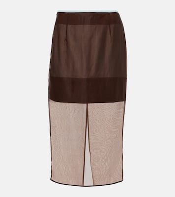 Gonna midi in chiffon | Jacques Wei