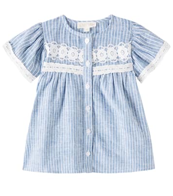 Baby - Abito Morlina in lino e cotone a righe | Louise Misha