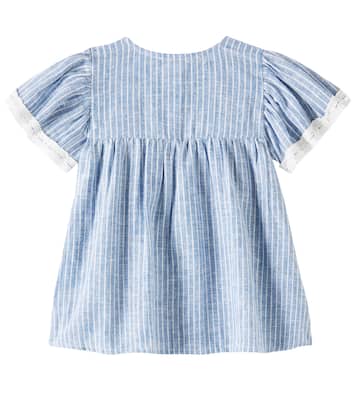 Baby - Abito Morlina in lino e cotone a righe | Louise Misha