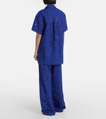Camicia Zaffre in sangallo di cotone | Rebecca Vallance