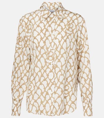 Camicia in seta con stampa | Burberry