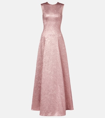 Nodin open-back cloque gown | Emilia Wickstead