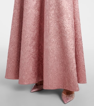Nodin open-back cloque gown | Emilia Wickstead