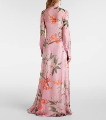 Abito lungo Lilith in chiffon | Leo Lin