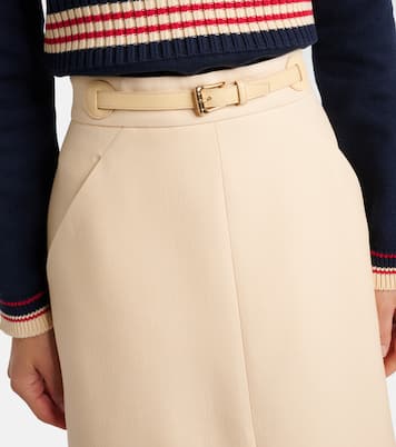 Gonna midi in Crepe Couture | Valentino