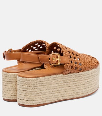 Woven leather espadrille sandals | Farm Rio