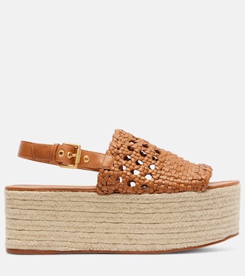 Woven leather espadrille sandals | Farm Rio