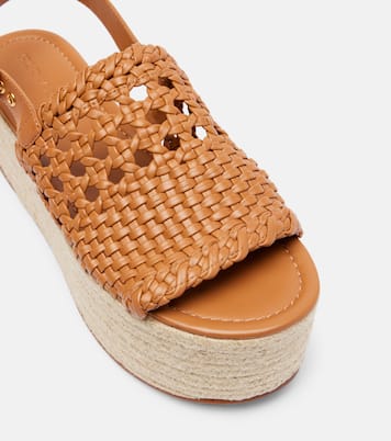 Woven leather espadrille sandals | Farm Rio
