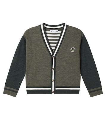 Julian colorblocked wool cardigan | Bonpoint