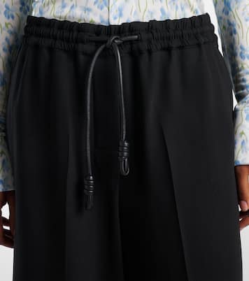 Pantalon ample raccourci en cady | Loewe