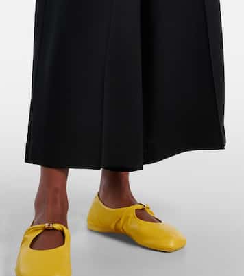 Pantalon ample raccourci en cady | Loewe
