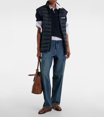 Paneled down vest | Miu Miu