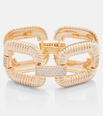 Knocker crystal-embellished bracelet | Self-Portrait