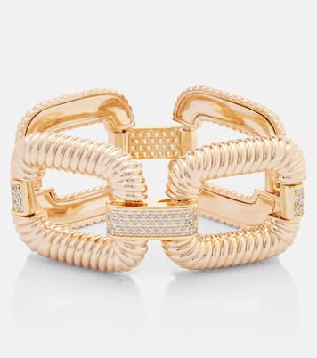 Knocker crystal-embellished bracelet | Self-Portrait