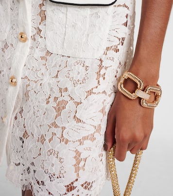 Knocker crystal-embellished bracelet | Self-Portrait