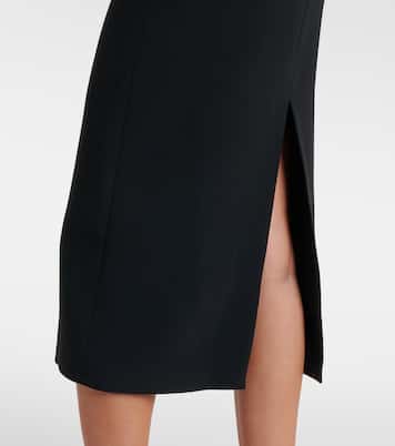 Feather-trimmed cocktail dress | David Koma