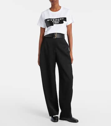 Distressed printed cotton jersey T-shirt | Givenchy