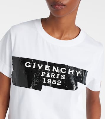 Distressed printed cotton jersey T-shirt | Givenchy