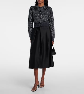 Cárdigan en mezcla de alpaca adornado | Erdem