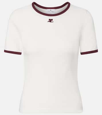 Signature logo cotton T-shirt | Courrèges