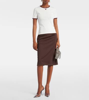 Signature logo cotton T-shirt | Courrèges