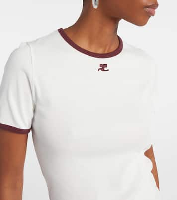 Signature logo cotton T-shirt | Courrèges
