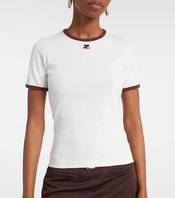 Signature logo cotton T-shirt | Courrèges