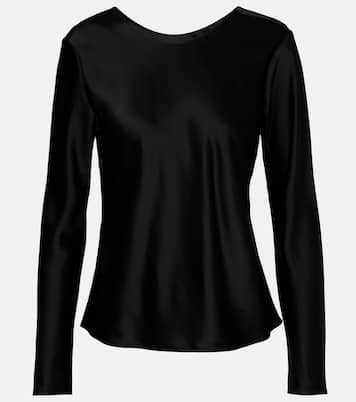 Barb draped satin top | Leset