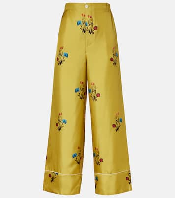 Weite Hose aus Seidensatin | Marni