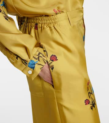 Weite Hose aus Seidensatin | Marni