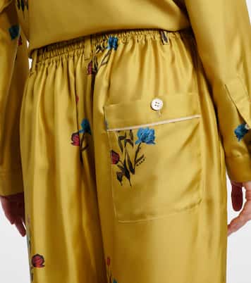 Weite Hose aus Seidensatin | Marni
