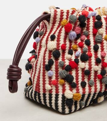 Flamenco Medium knitted clutch | Loewe
