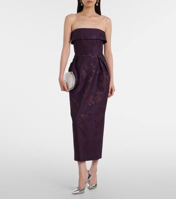 Afina floral brocade cocktail dress | Rebecca Vallance
