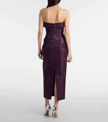 Afina floral brocade cocktail dress | Rebecca Vallance