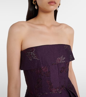 Afina floral brocade cocktail dress | Rebecca Vallance
