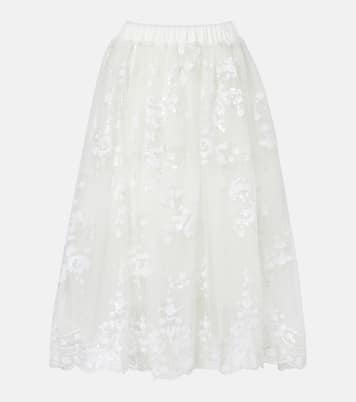 Sequined tulle midi skirt | Simone Rocha