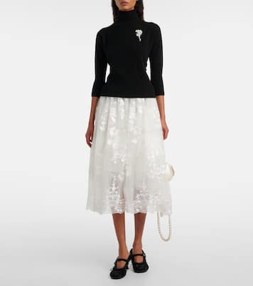 Sequined tulle midi skirt | Simone Rocha